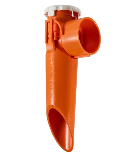 Fallrohr schräg, orange 3-tlg