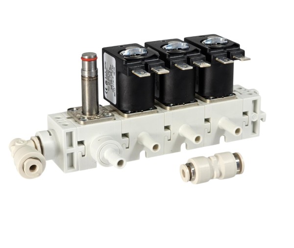 A. u. K. Müller 3er Ventilblockleiste Sielaff 24VDC