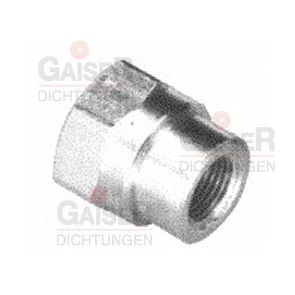 Reduziermuffe 1/2'' IG - 1/4'' IG zyl.