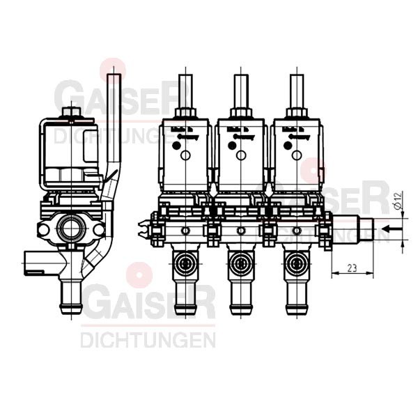 A. u. K. Müller - Blockventil Typ 46.008.317
