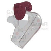 Produktrutsche links, rot Produktrutsche links, rot