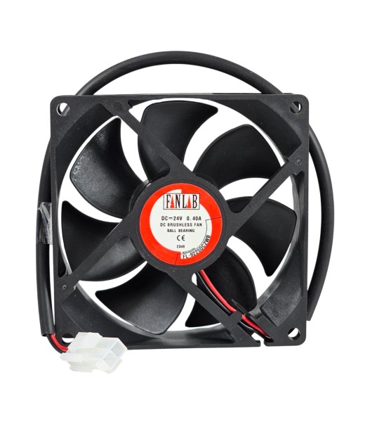 Axiallüftermotor 24VDC 92 x 92 x 25mm mit Stecker