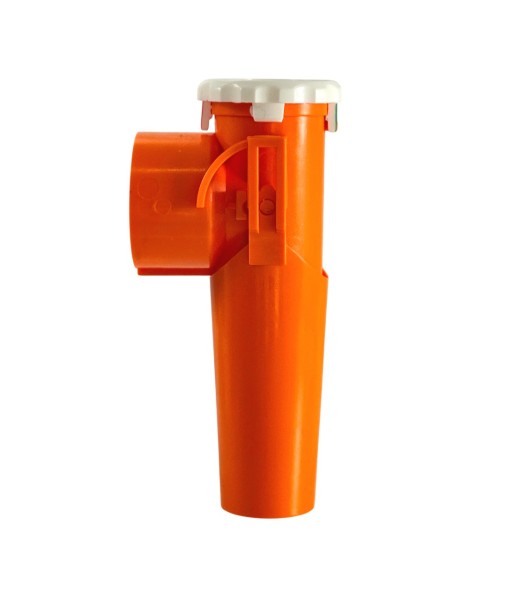 Fallrohr gerade, orange 3-tlg.