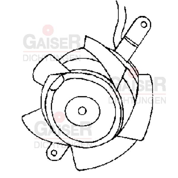 Axiallüftermotor für Bistro