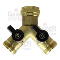Y-Verteilerstück mit Kugelhähnen Y-Verteilerstück mit Kugelhähnen