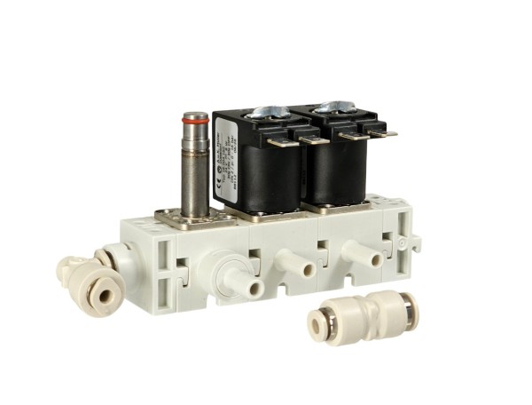 A. u. K. Müller 2er Ventilblockleiste Sielaff